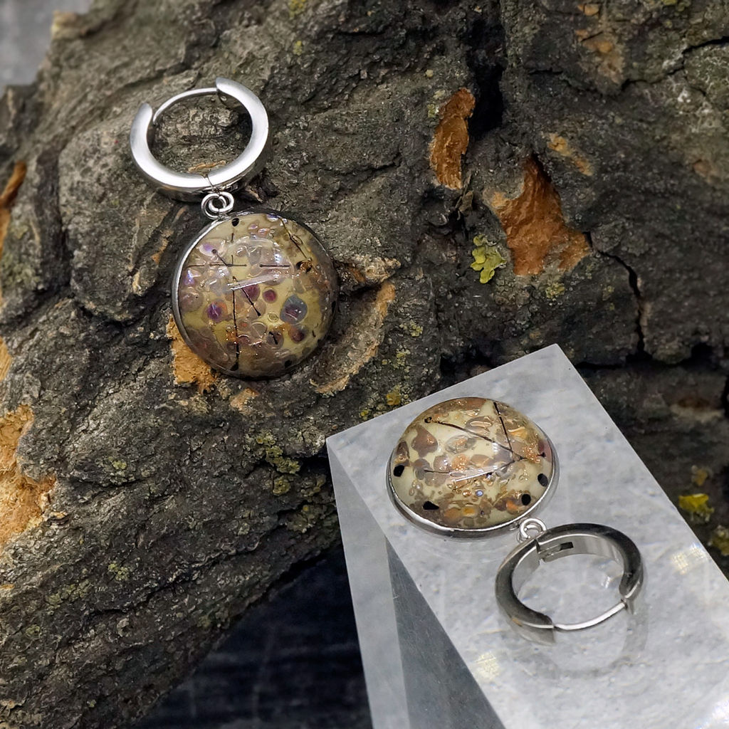 Серьги из муранского стекла