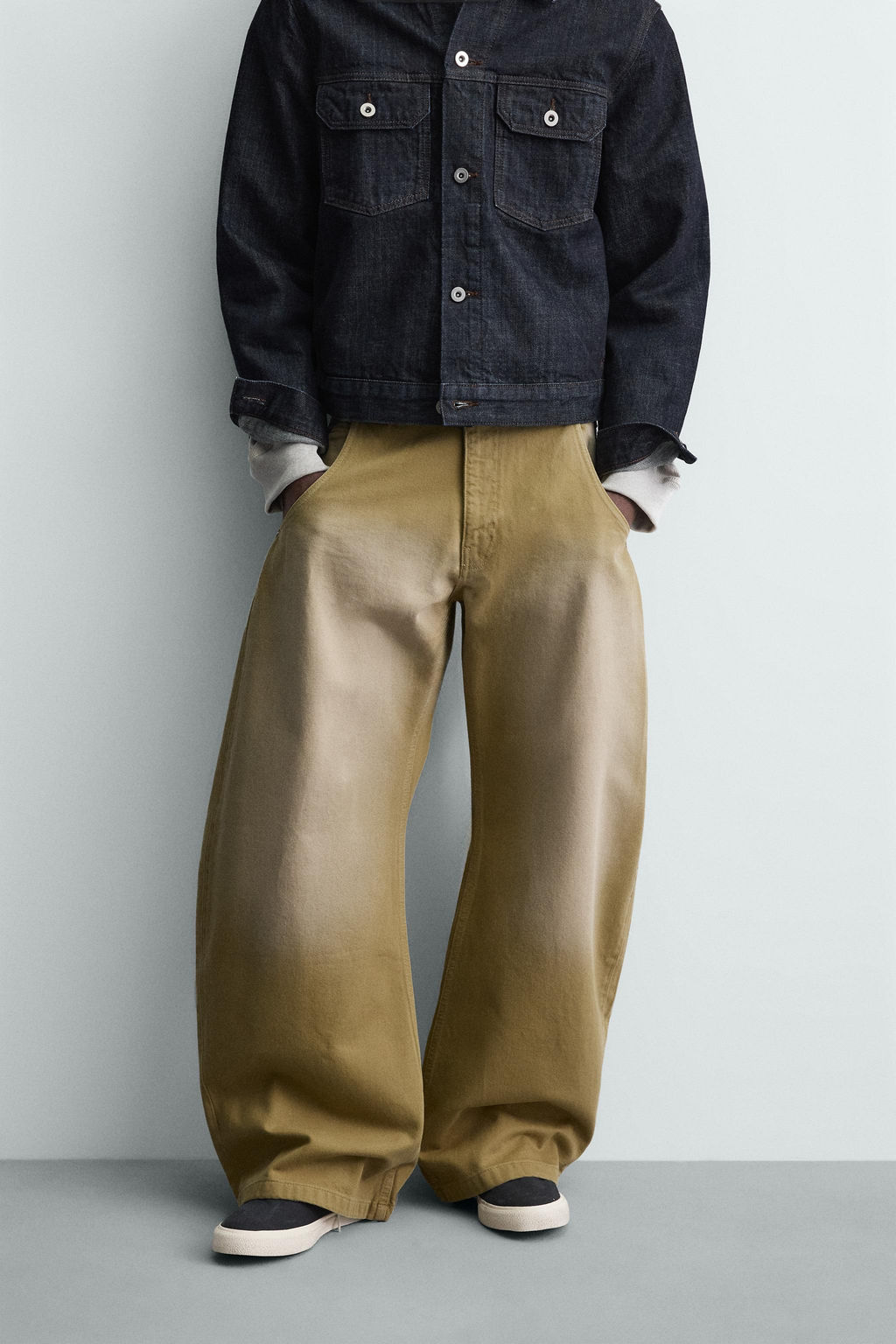 WASHED BALLOON FIT JEANS - Zara фото 12