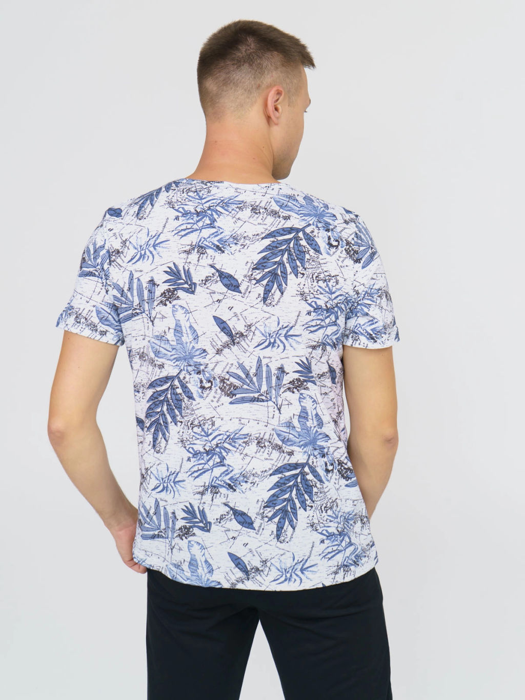 Футболка мужская , цвет синий