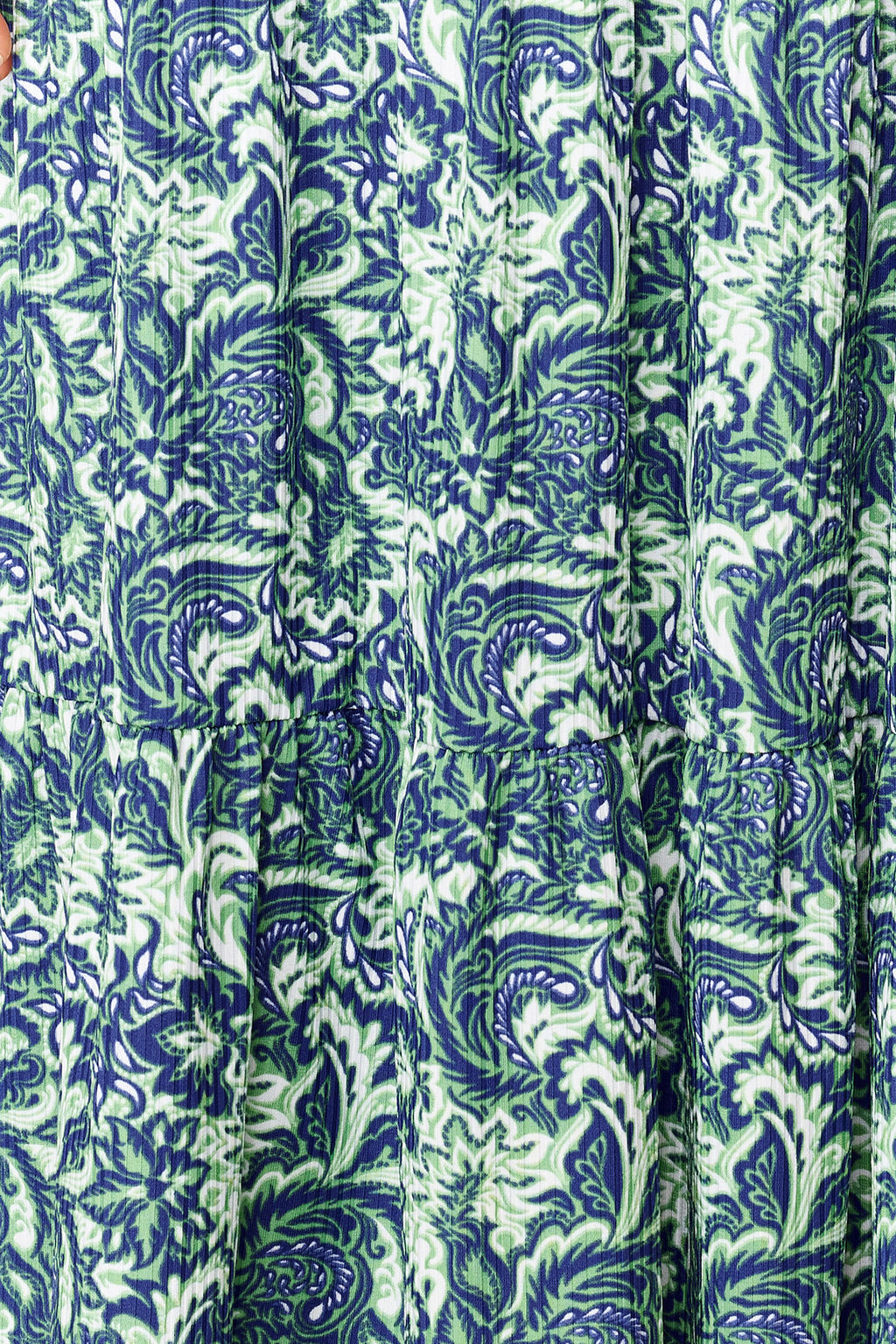 Yesil Bask?l? Skater/Belden Ac?lan Halter Yaka Fitilli Esnek Orme Maxi Elbise TWOSS24EL00418 - Trendyolmilla фото 5