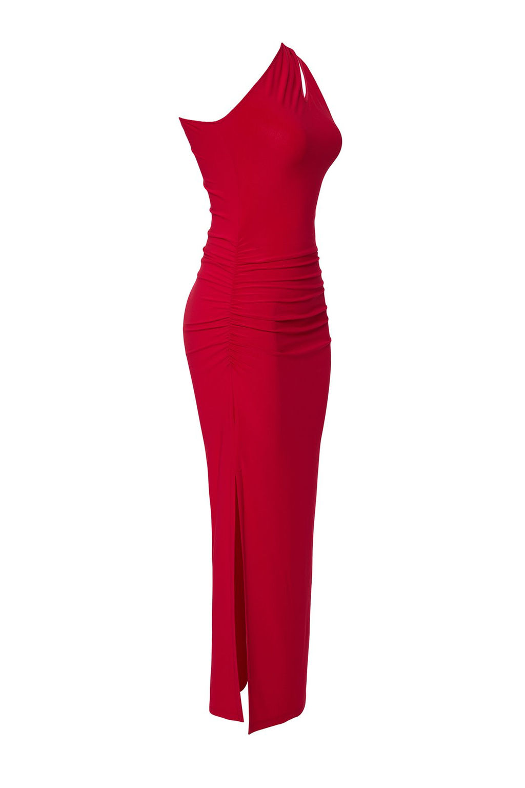 TRENDYOLMILLA Kahverengi Vucuda Oturan Cut Out/Pencere Detayl? Orme Midi S?k Elbise TPRSS25EL00064