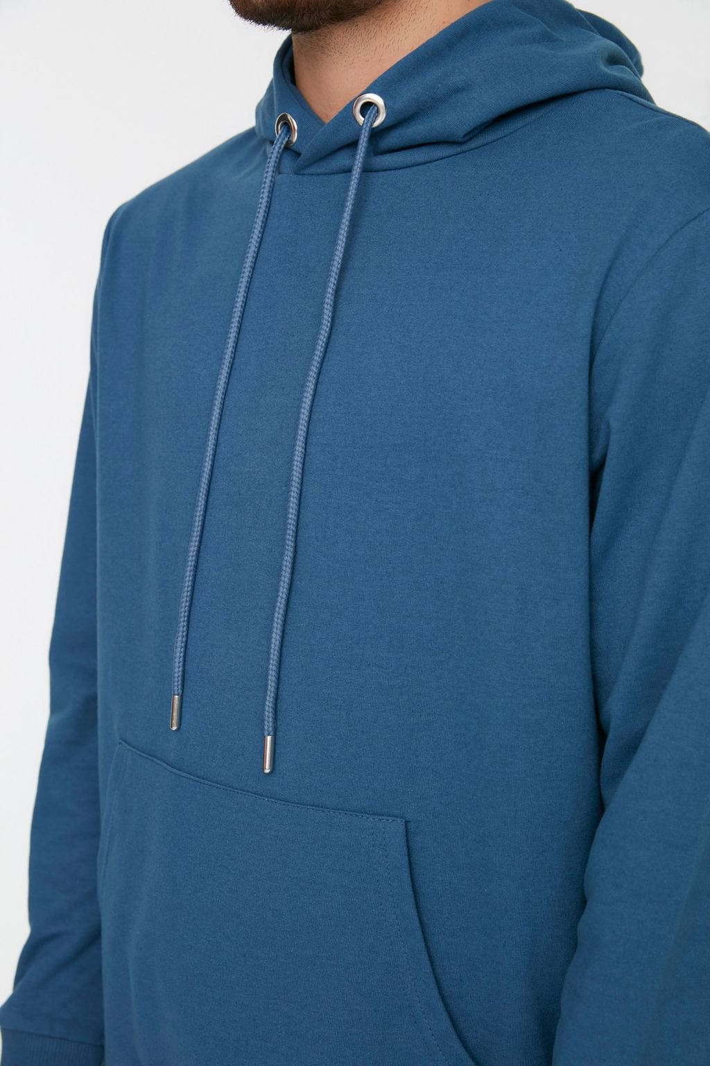 TRENDYOL MAN Mavi Regular/Normal Kesim Kapusonlu Uzun Kollu Sweatshirt TMNAW20SW0162 - Trendyolmilla фото 61