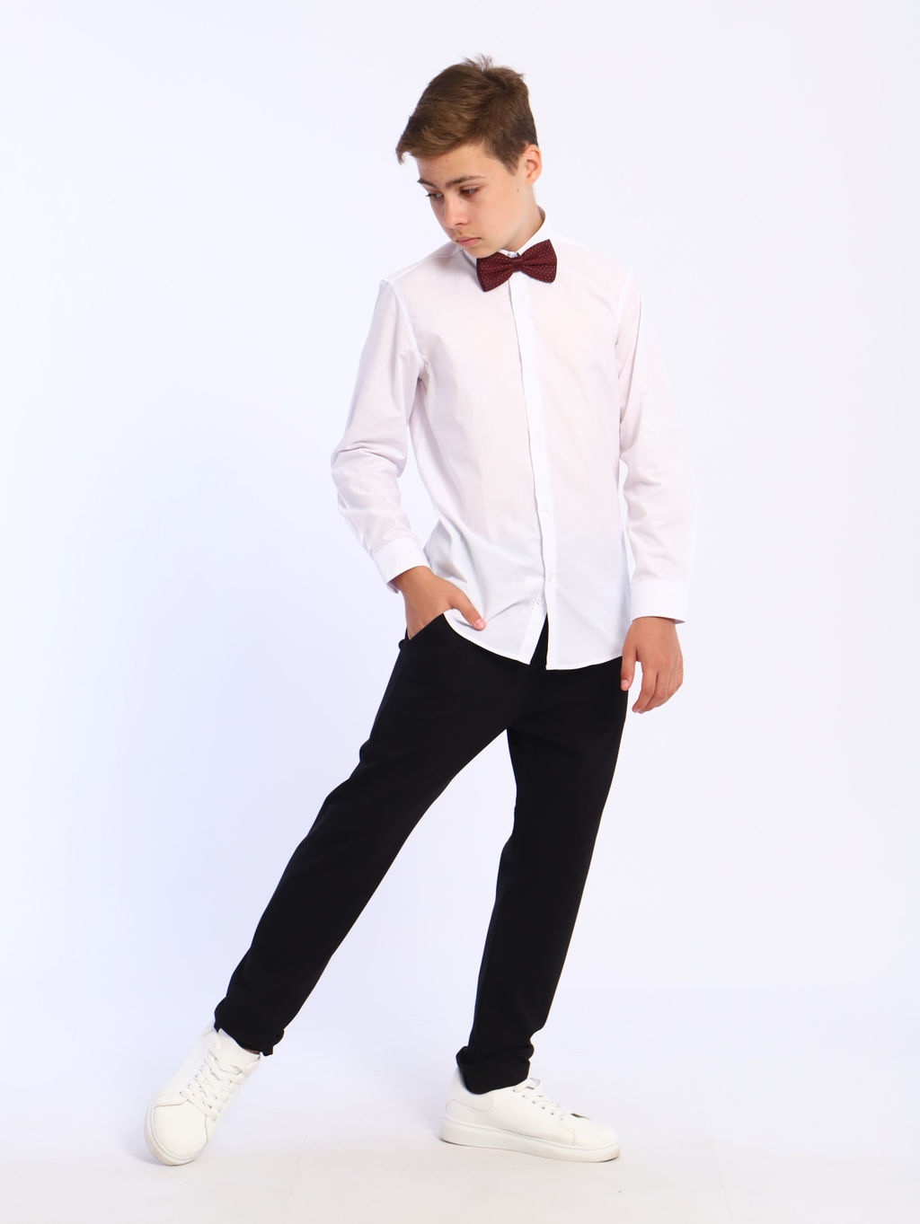 Ладошки / Рубашка Школьник белый  фото 10