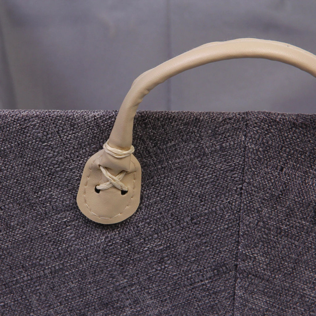 Коробка для хранения с ручками "ЭЛЬГА", цвет серый, 39*26*18см (лейбл селфи)