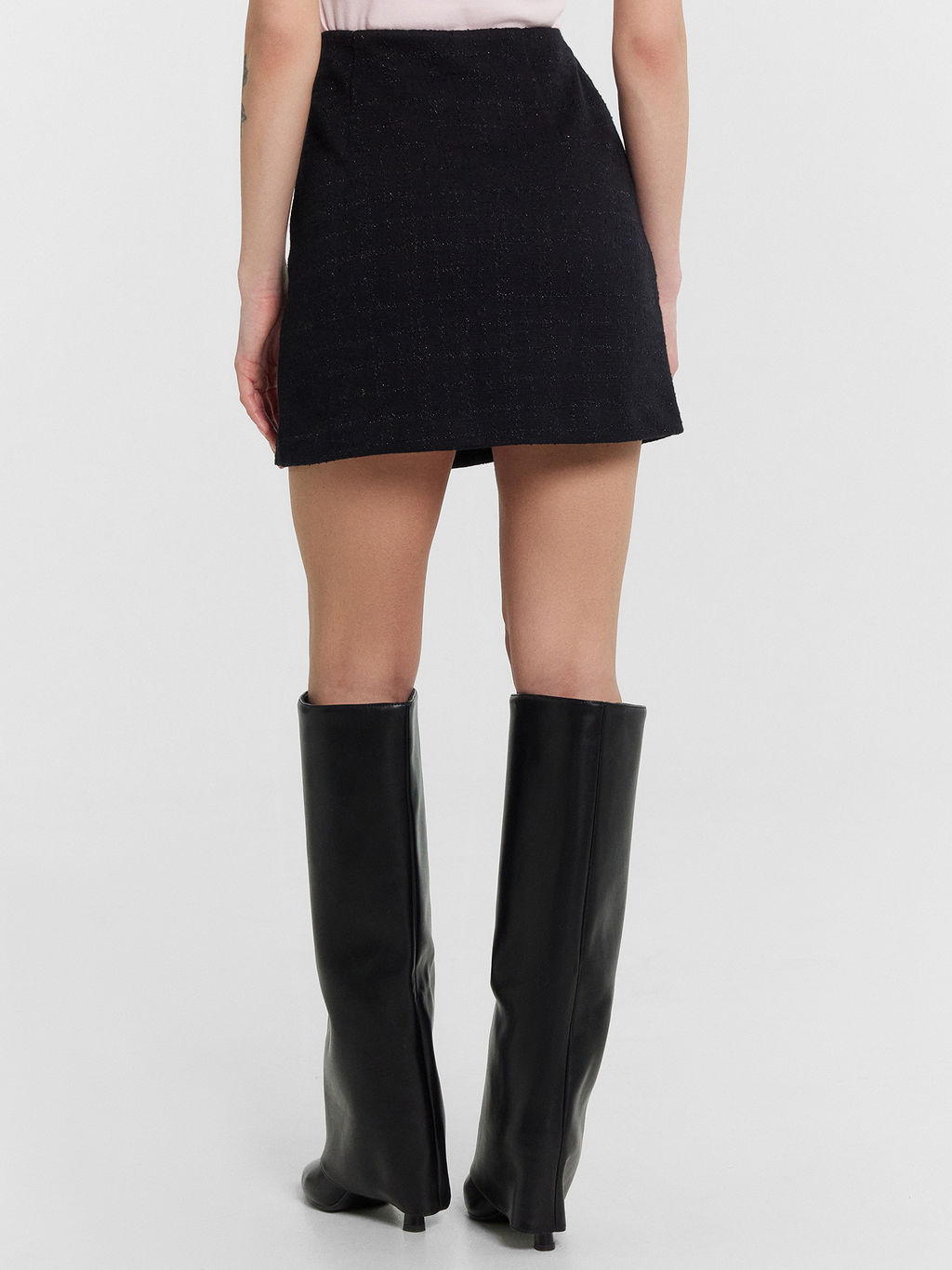 ЮБКА ЖЕНСКАЯ клетка на черном 152805 - Mark formelle фото 5