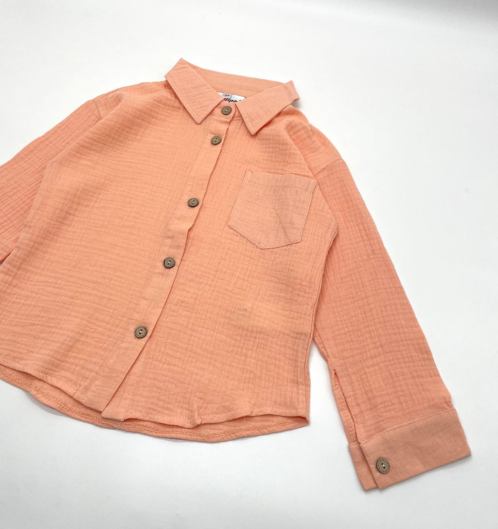 Детская рубашка из муслина GASTON, Белый - Caimano фото 34