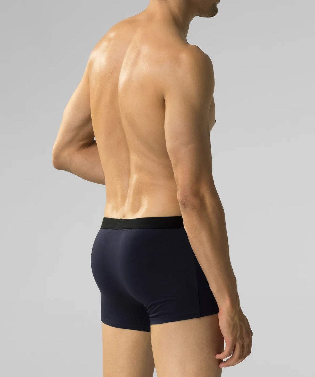 ATLANTIC 3MH-011 Трусы шорты Solid - набор 3 шт. темно-голубой + темно-синий + эспрессо  фото 3