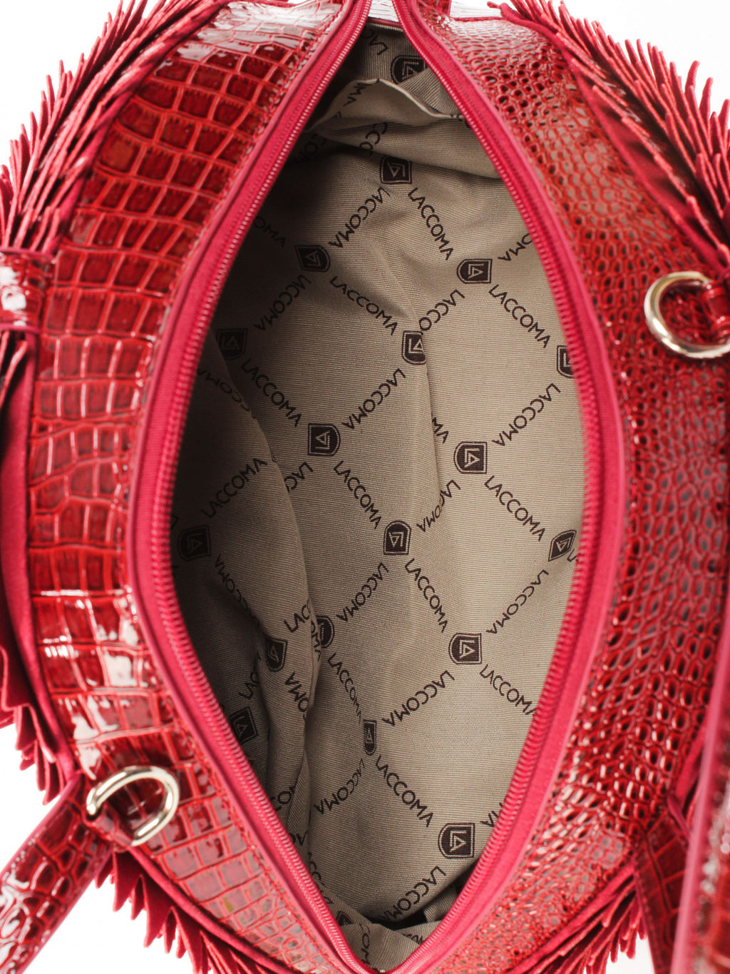 LACCOMA сумка ИГР25118-ежик-красный эко кожа хлопок  фото 4