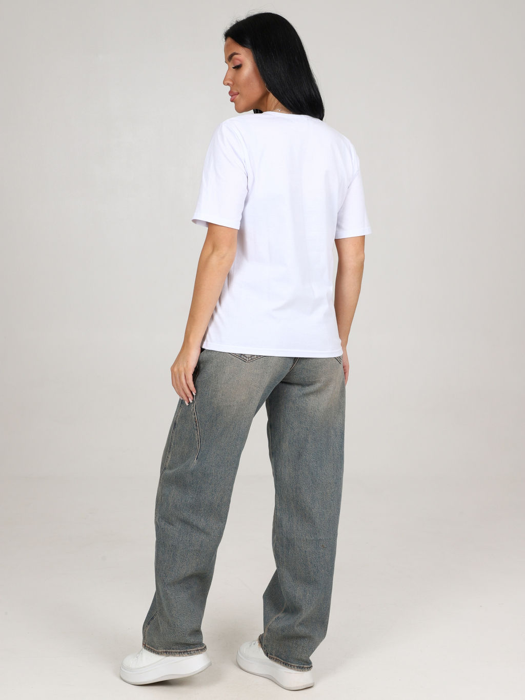 Футболка Белая (М-977) - Лиза фото 7