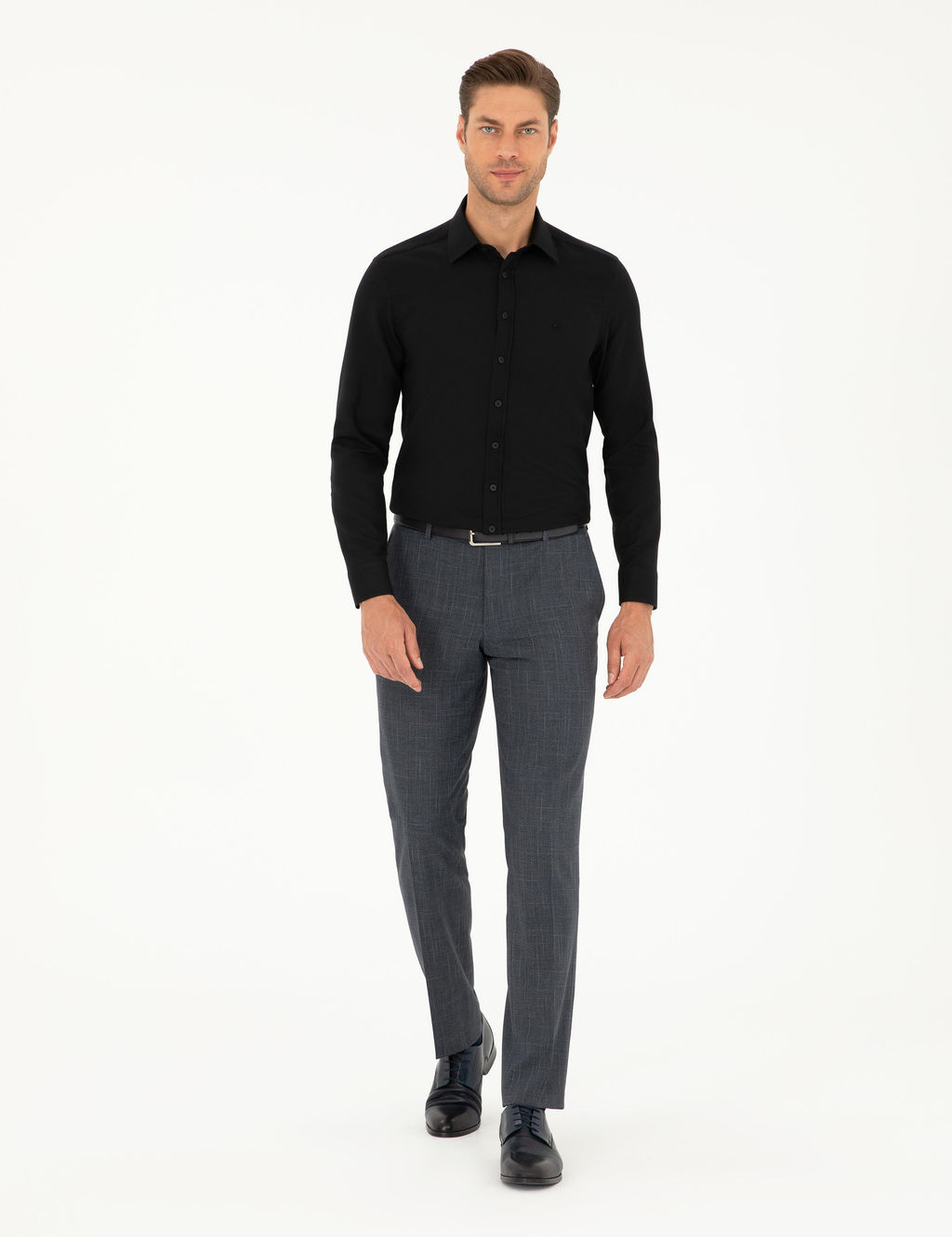 Siyah Slim Fit Arm_rl_ Uzun Kollu G_mlek - Pierre cardin фото 4