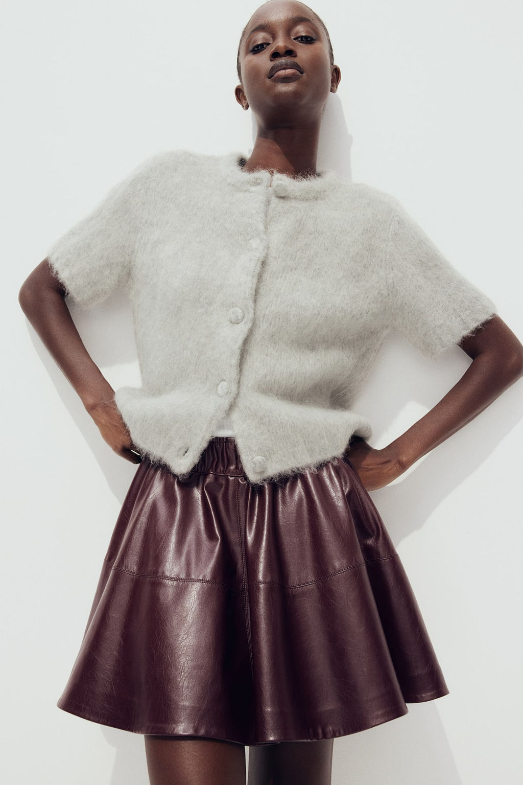 Mohair-blend cardigan - H&m фото 2