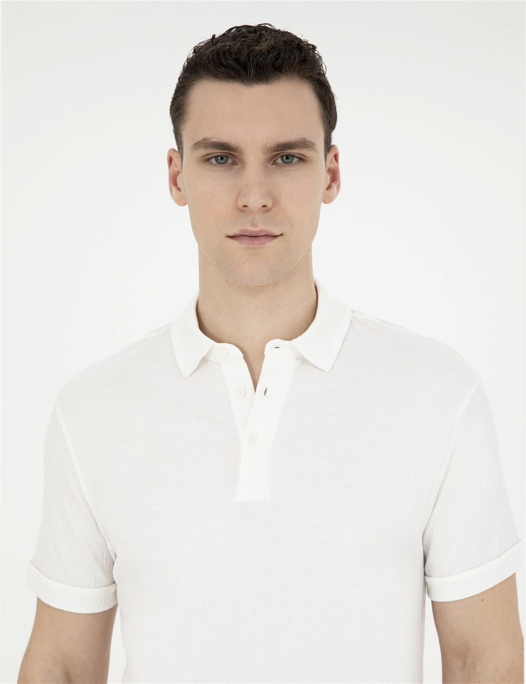 Ekru Slim Fit Ti__rt