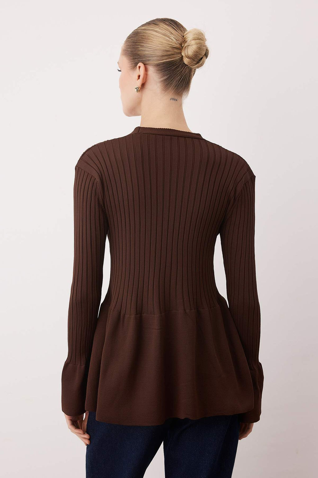 K?rm?z? Peplum Detayl? Triko H?rka TWOAW26HI00271 - Trendyolmilla фото 8