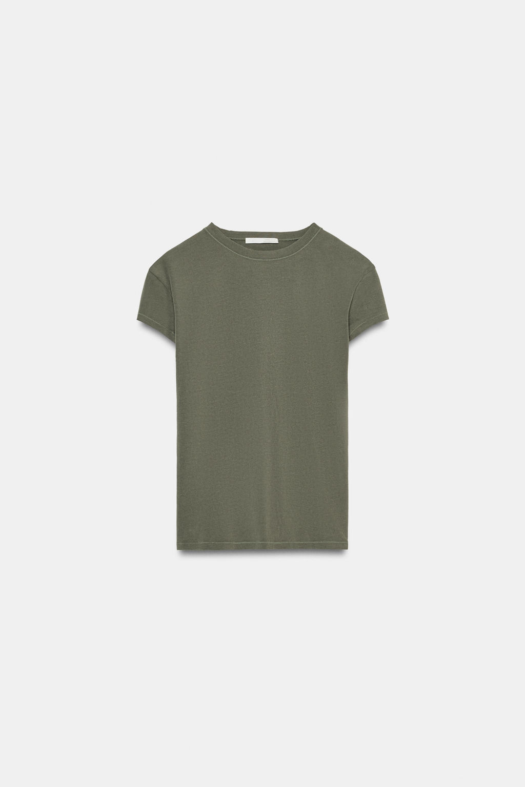 SLIM FIT SHORT SLEEVE T-SHIRT - Zara фото 17
