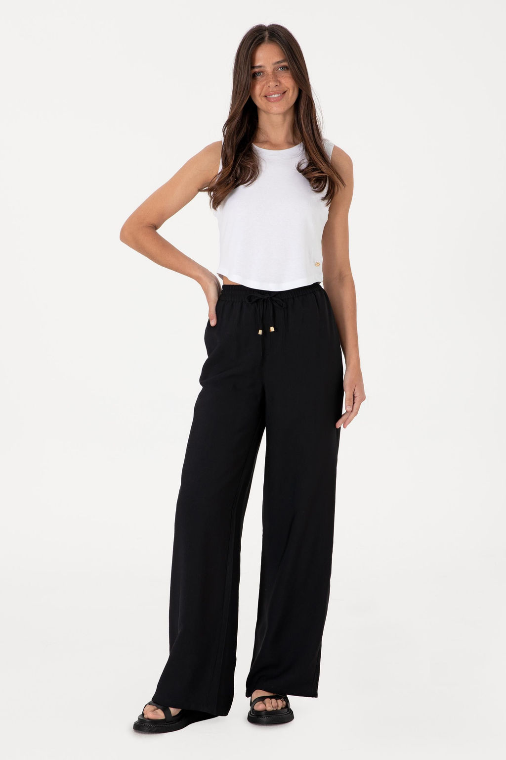 Kad_n Siyah Loose Relax Fit Kanvas Pantolon Sepette S_rpriz _ndirim - U.s. polo assn фото 7