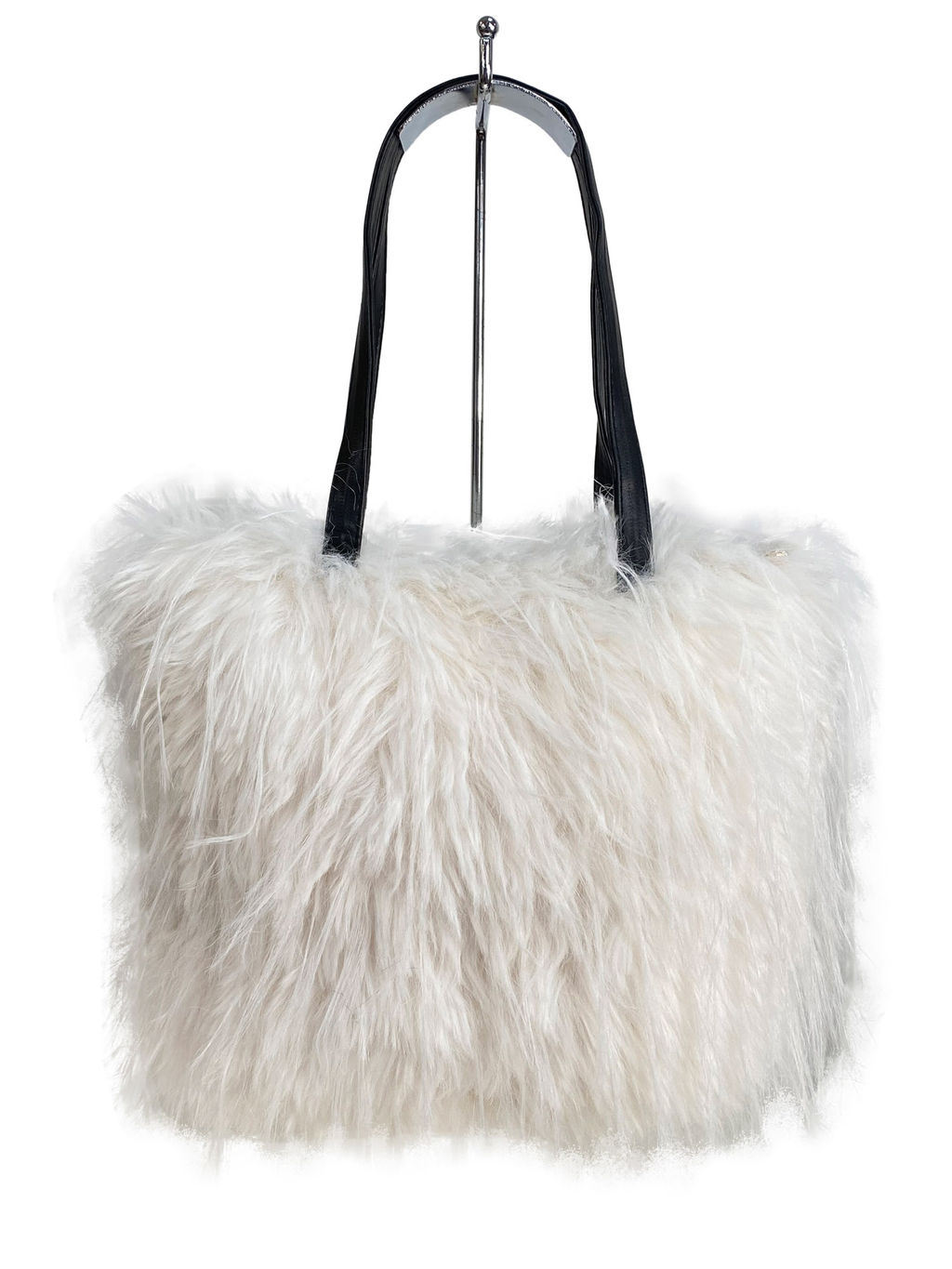 Женская сумка из искусственного меха, цвет белый - Greta фото 2