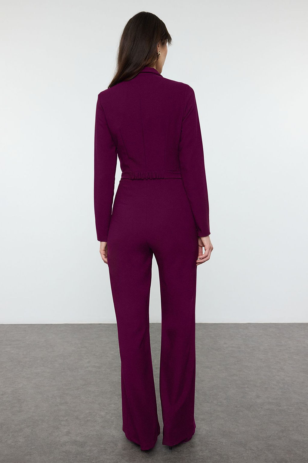 TRENDYOLMILLA Siyah Kemerli Fermuar Detayl? Uzun Tulum TWOAW25TU00013 фото 5