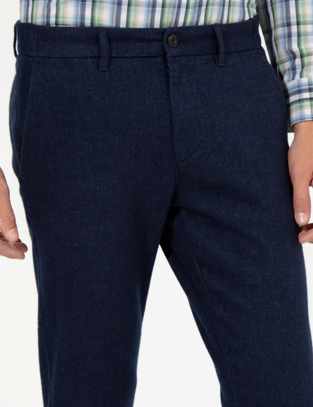 A__k Lacivert Slim Fit Kanvas Pantolon - Pierre cardin фото 5