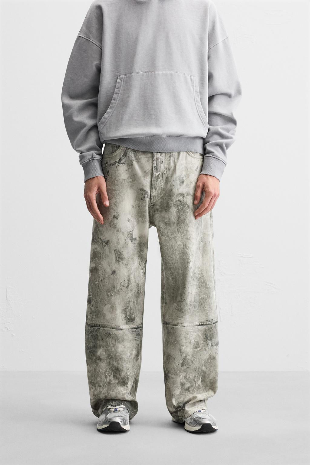 ABSTRACT PRINT RELAXED FIT TROUSERS - Zara фото 2