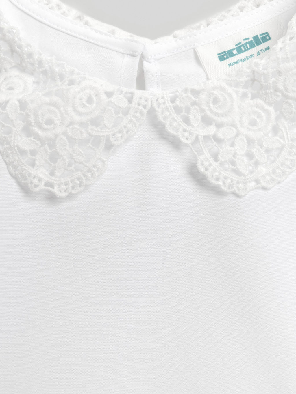 ACOOLA / Блузка детская для девочек Mousse молочный  фото 4