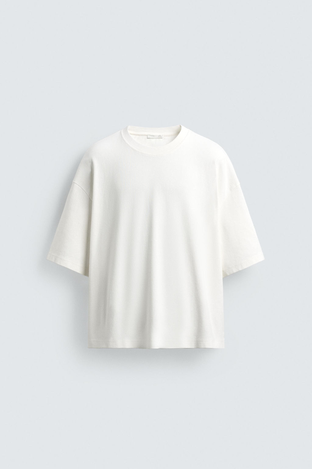 SUDADERA BOXY FIT ESTRUCTURA / Beige claro - Zara фото 8