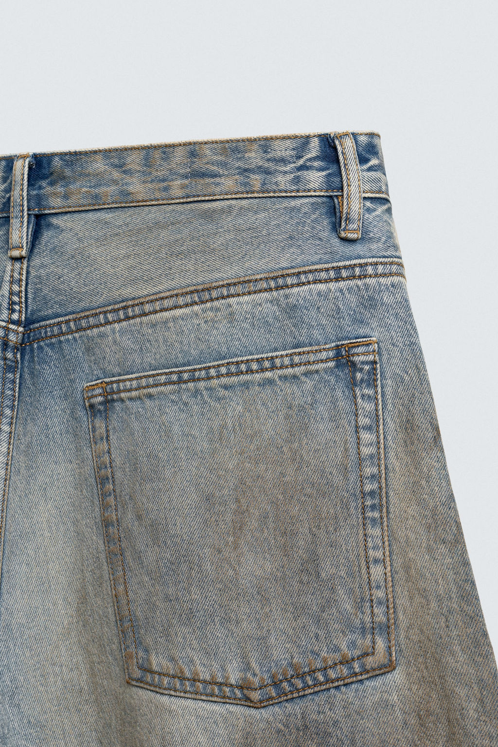 VINTAGE EFFECT BAGGY FIT JEANS - Zara фото 10