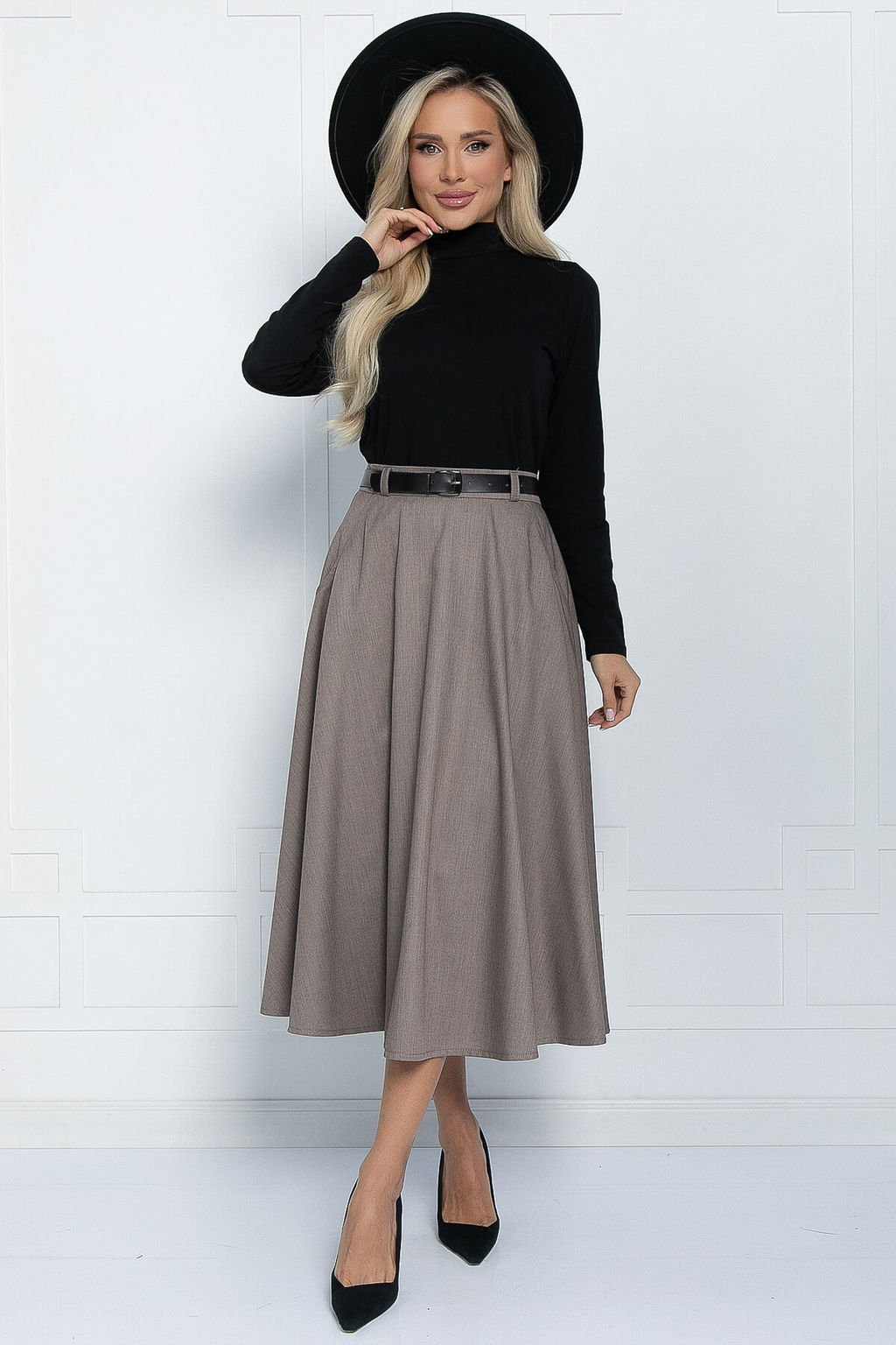 Юбка Уверенная грация (светло-коричневая) Ю11477 - Lt collection фото 5