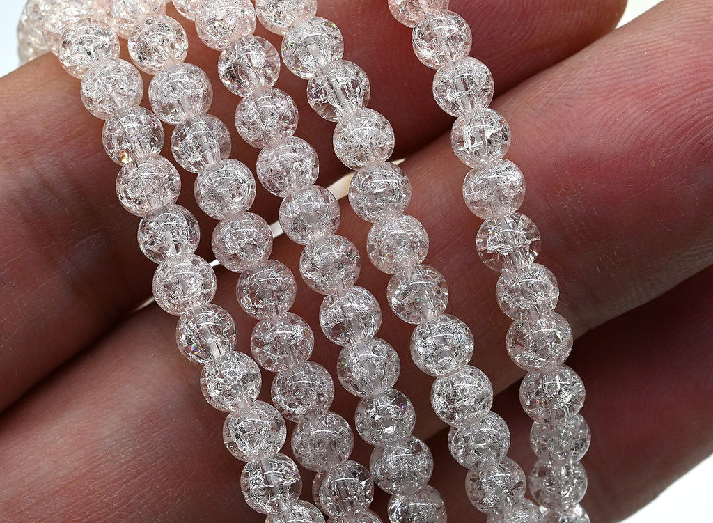 Браслет из сахарного кварца шарик 4мм цв.розовый нежный, 17см