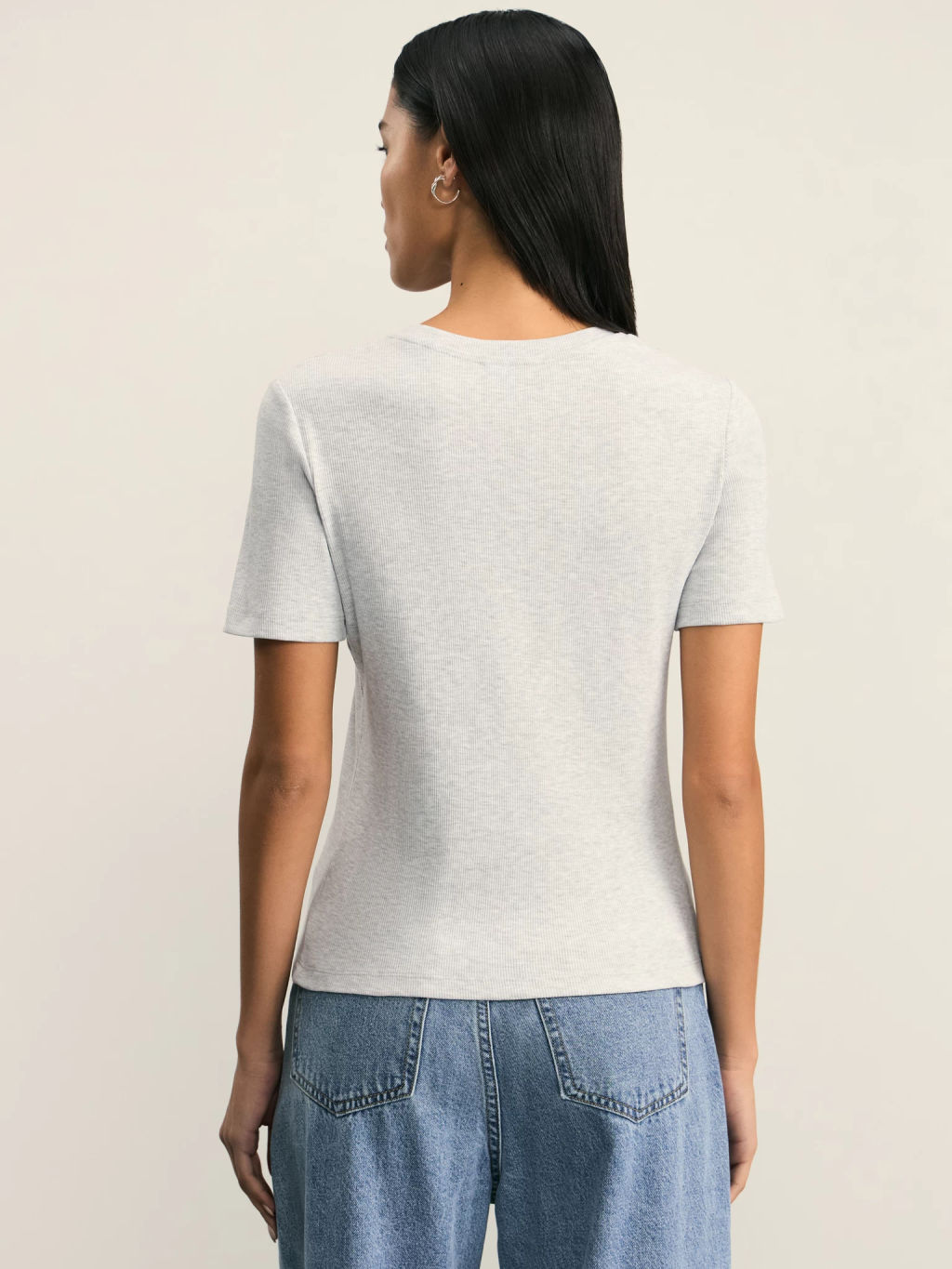 Базовая футболка в рубчик / Zarina  фото 5