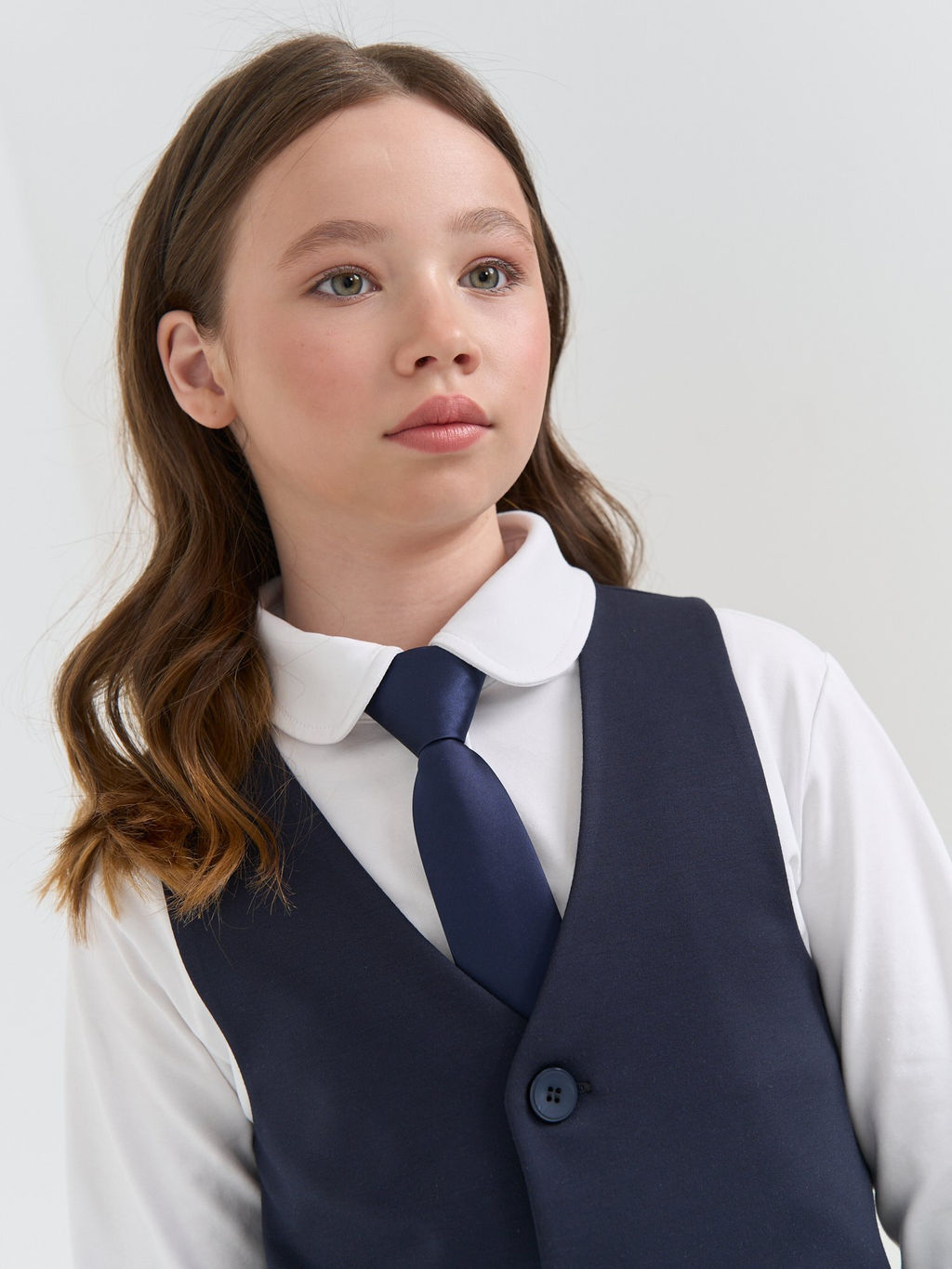 Галстук с фиксатором Синий - Bungly фото 11