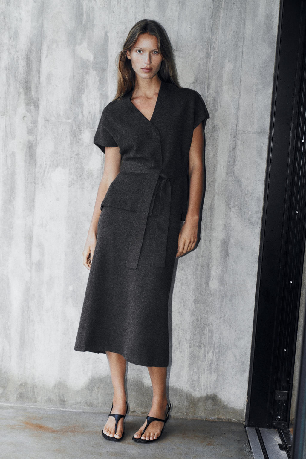 KNIT WAISTCOAT WITH BELT - Zara фото 14