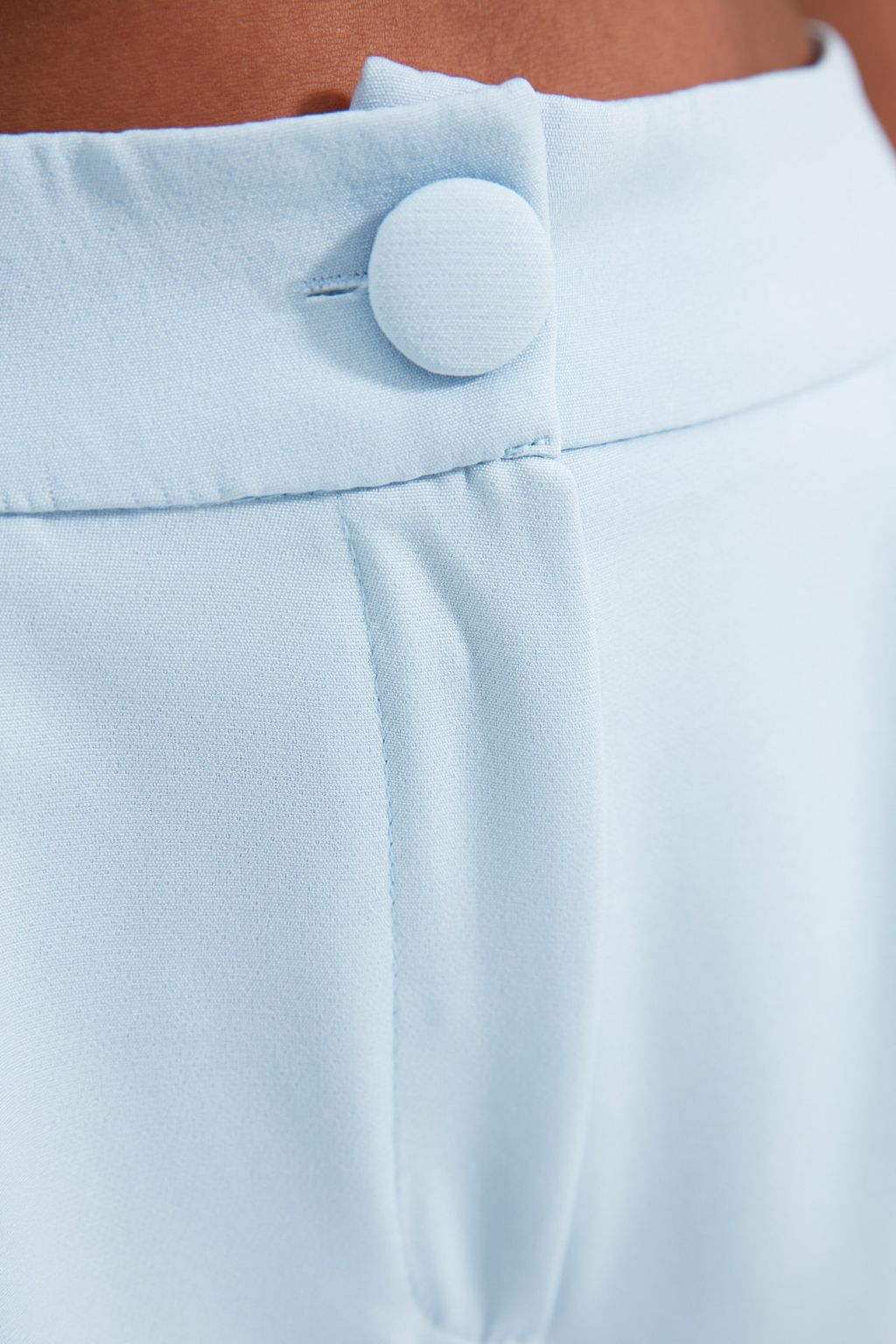 TRENDYOLMILLA Siyah Wide Leg/Genis Paca Pilili Dokuma Kumas Pantolon TWOSS21PL0189  фото 10