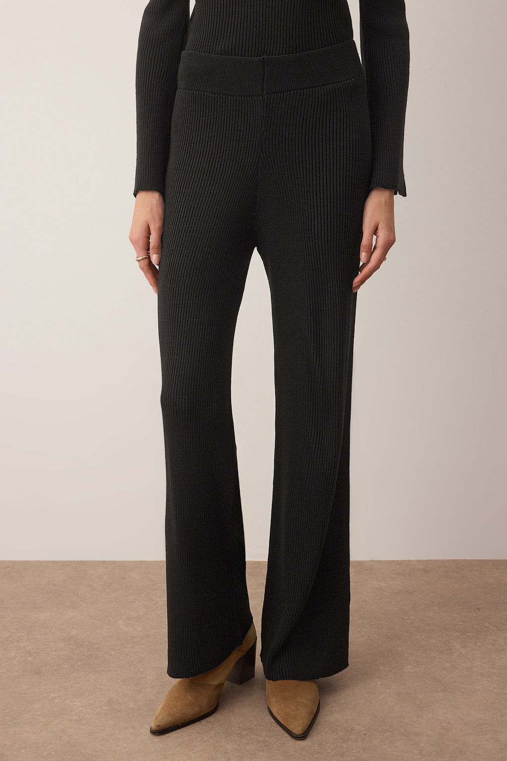 Kahverengi Kare Yaka Vucudu Saran Triko Alt - Ust Tak?m TWOAW26AU00054 - Trendyolmilla фото 8