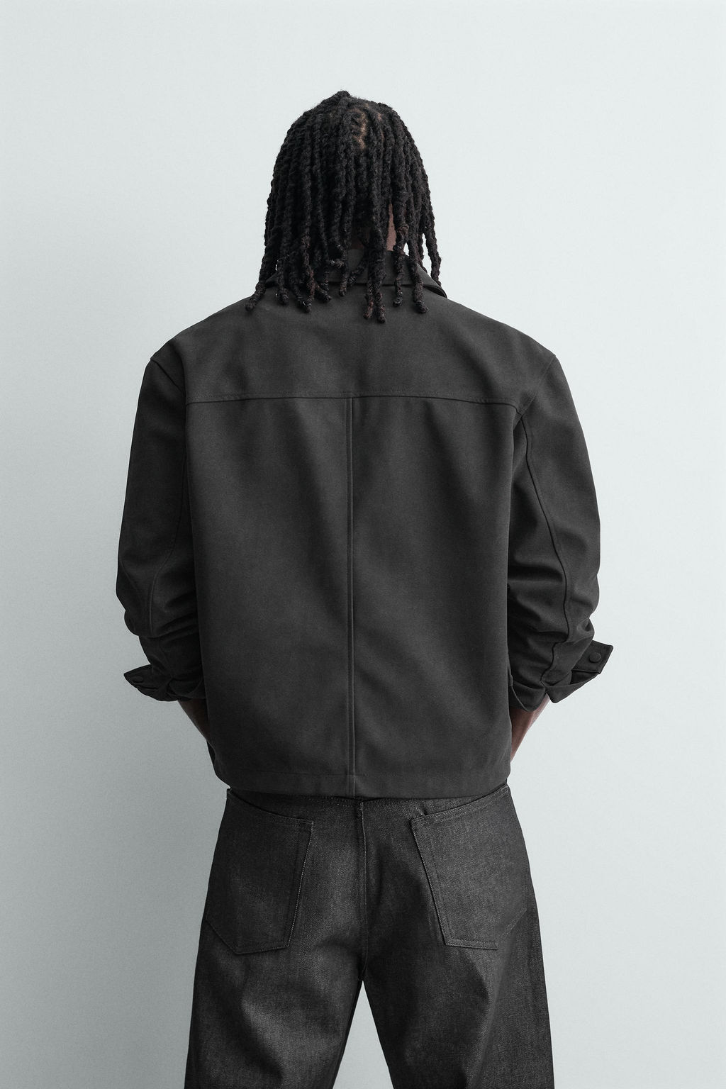 SOBRECAMISA EFECTO ANTE / Negro - Zara фото 3