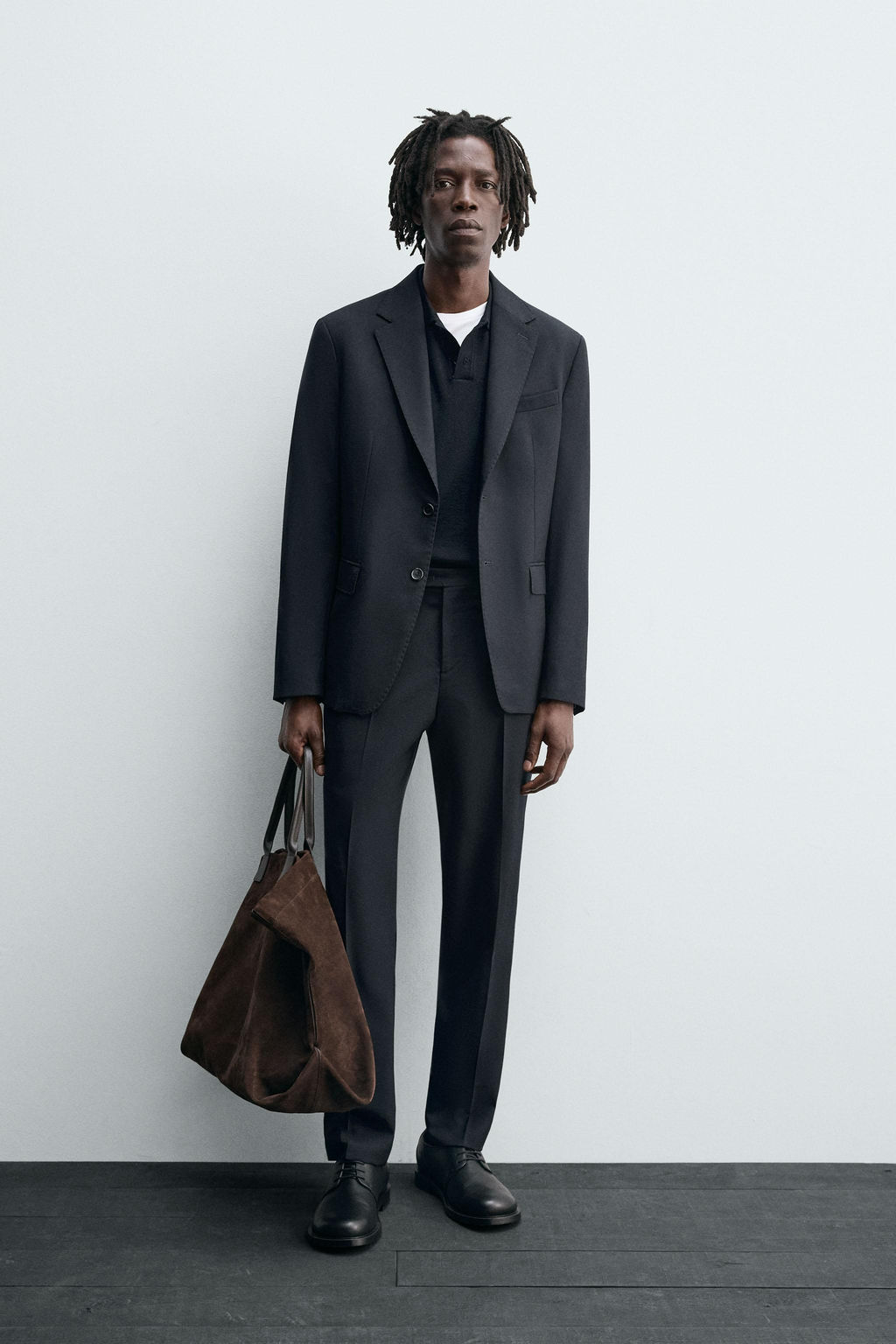 100% WOOL SUIT TROUSERS