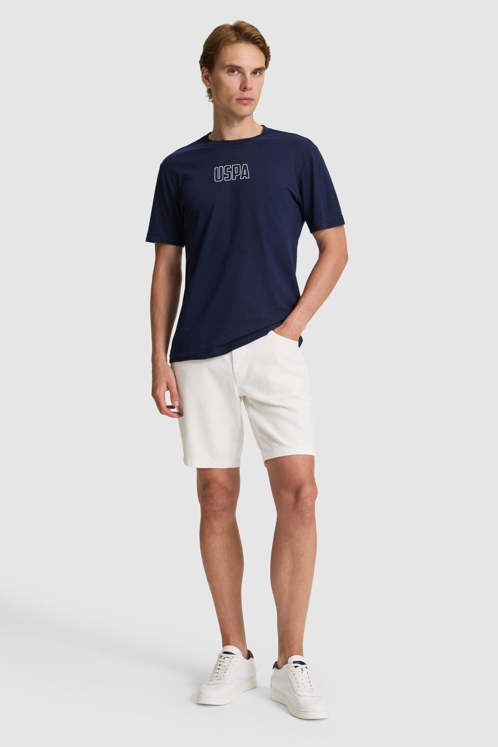 Erkek Lacivert Regular Fit Bisiklet Yaka Ti__rt