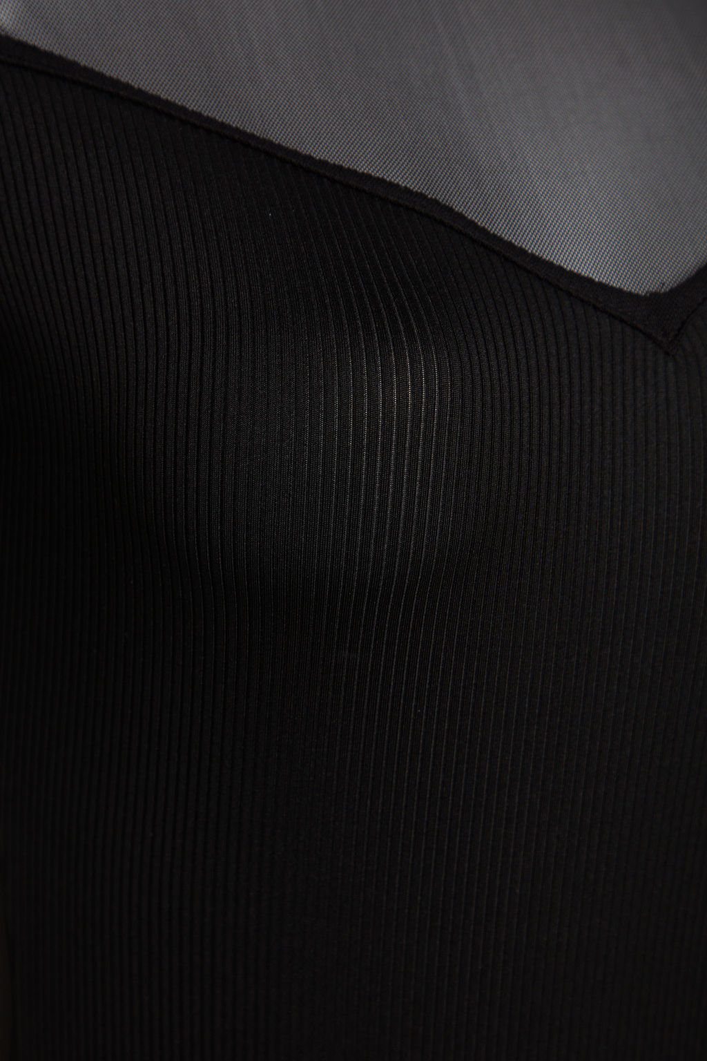 TRENDYOLMILLA Siyah Slim Tul Detayl? Kalp Yaka Alttan C?tc?tl? Fitilli Esnek Orme Body TWOAW24BD00019 фото 7