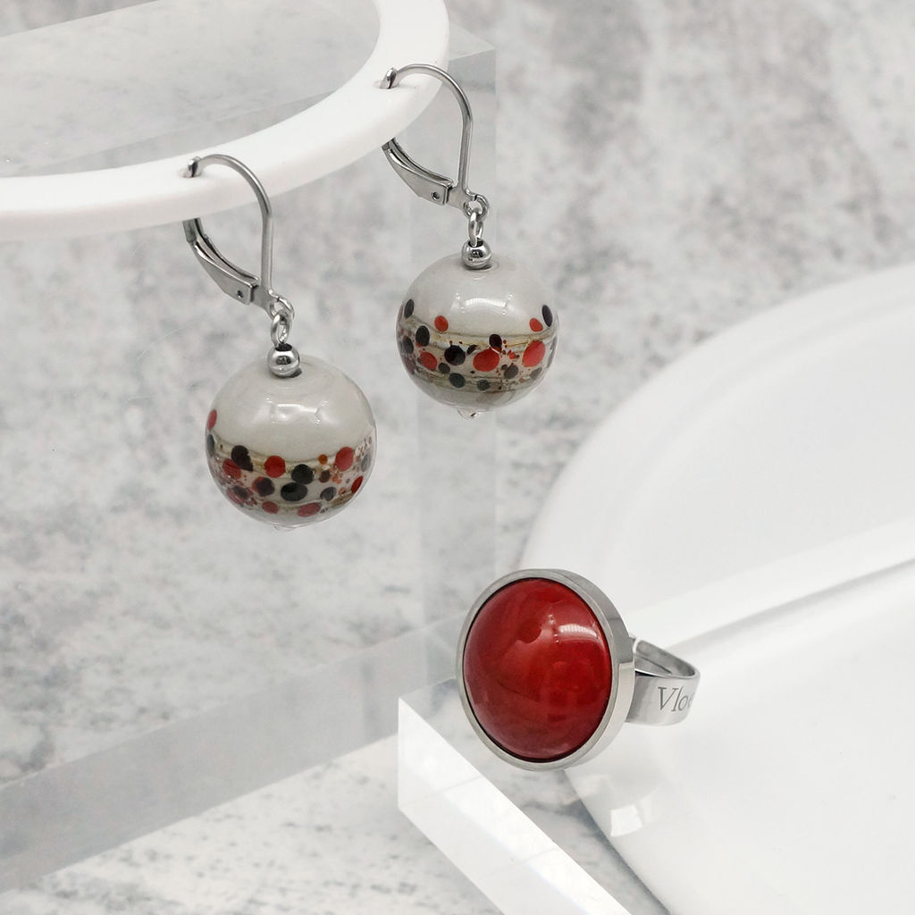 Серьги из муранского стекла FOCUS LS3014 - Vloes фото 6