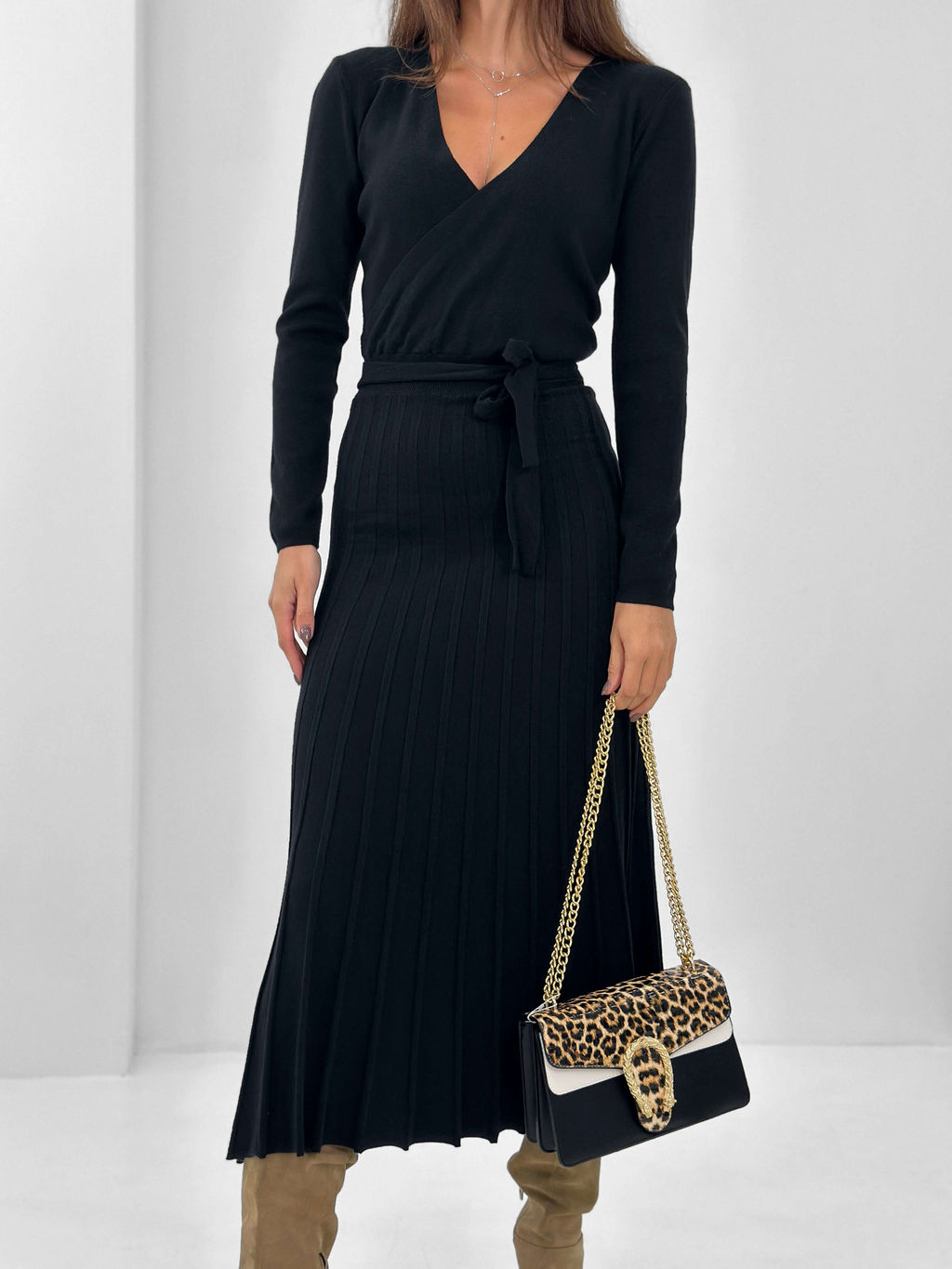 Платье Иви (черный) - Nadi bordo фото 2