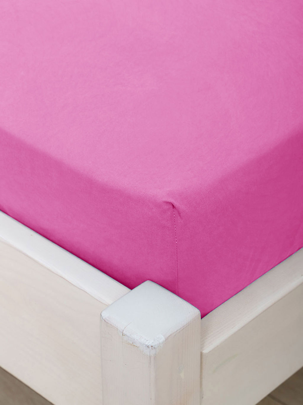 Простыня поплин гладкокрашеный - Розовый пион 220x240