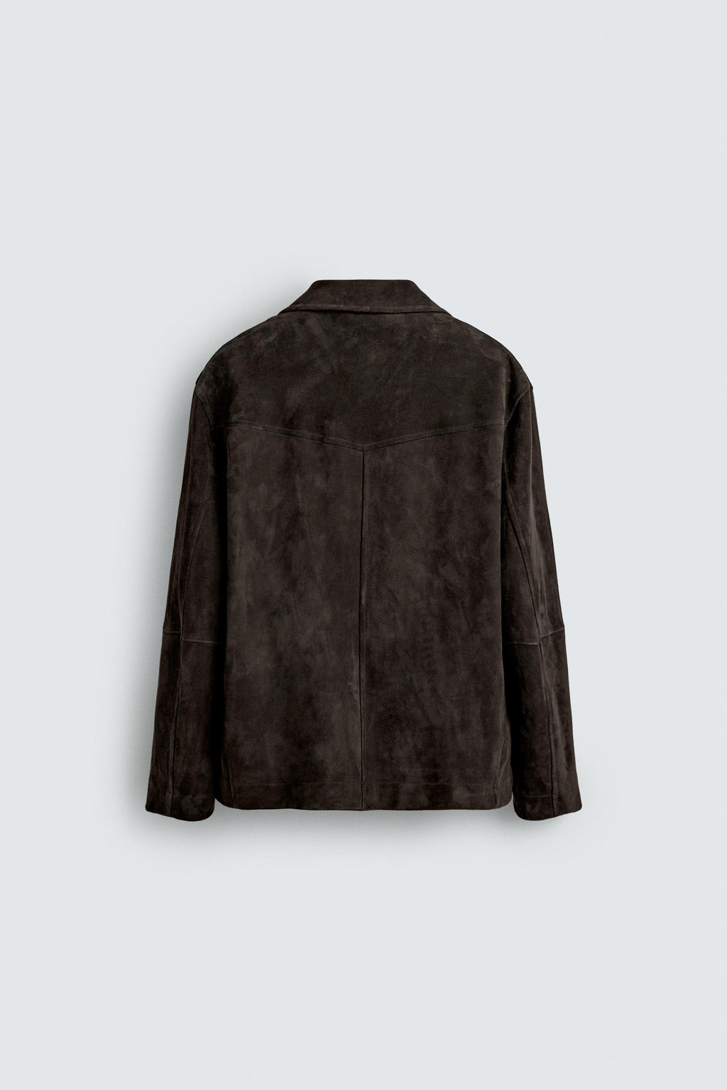 SUEDE LEATHER OVERSHIRT AARON LEVINE X ZARA  фото 16