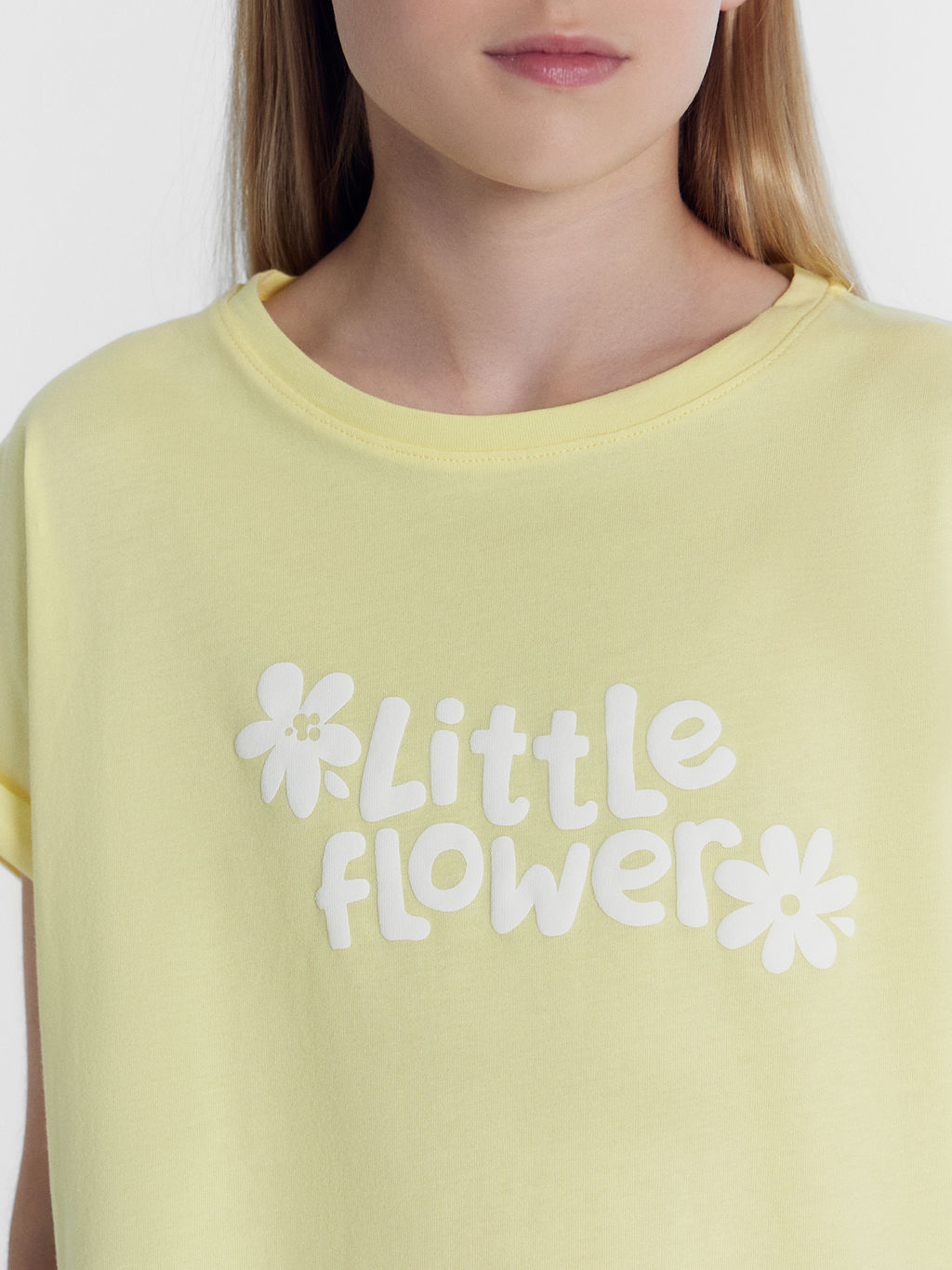 Футболка для девочек желтая с печатью - Mark formelle фото 5