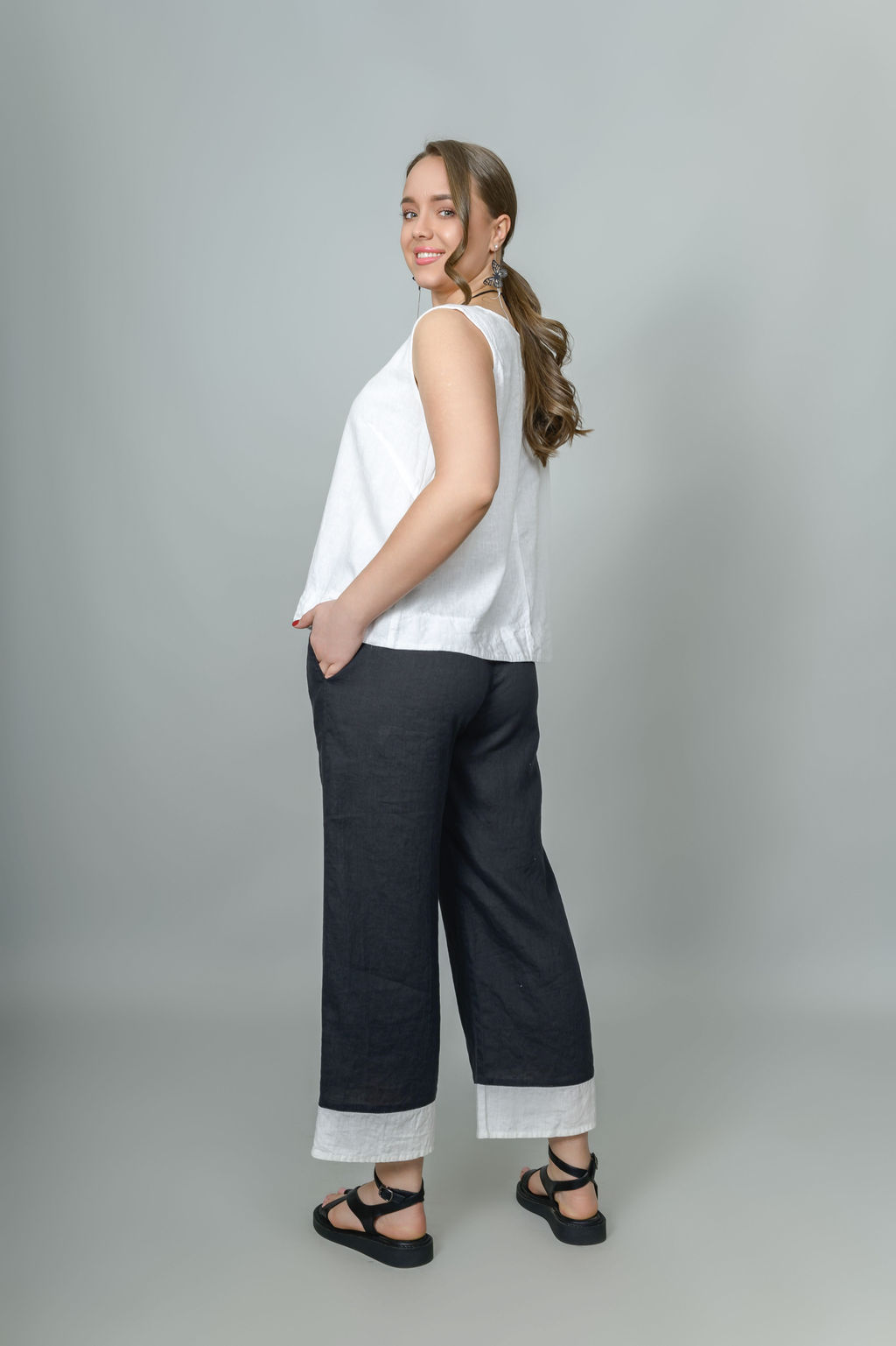 Брюки 100% лен