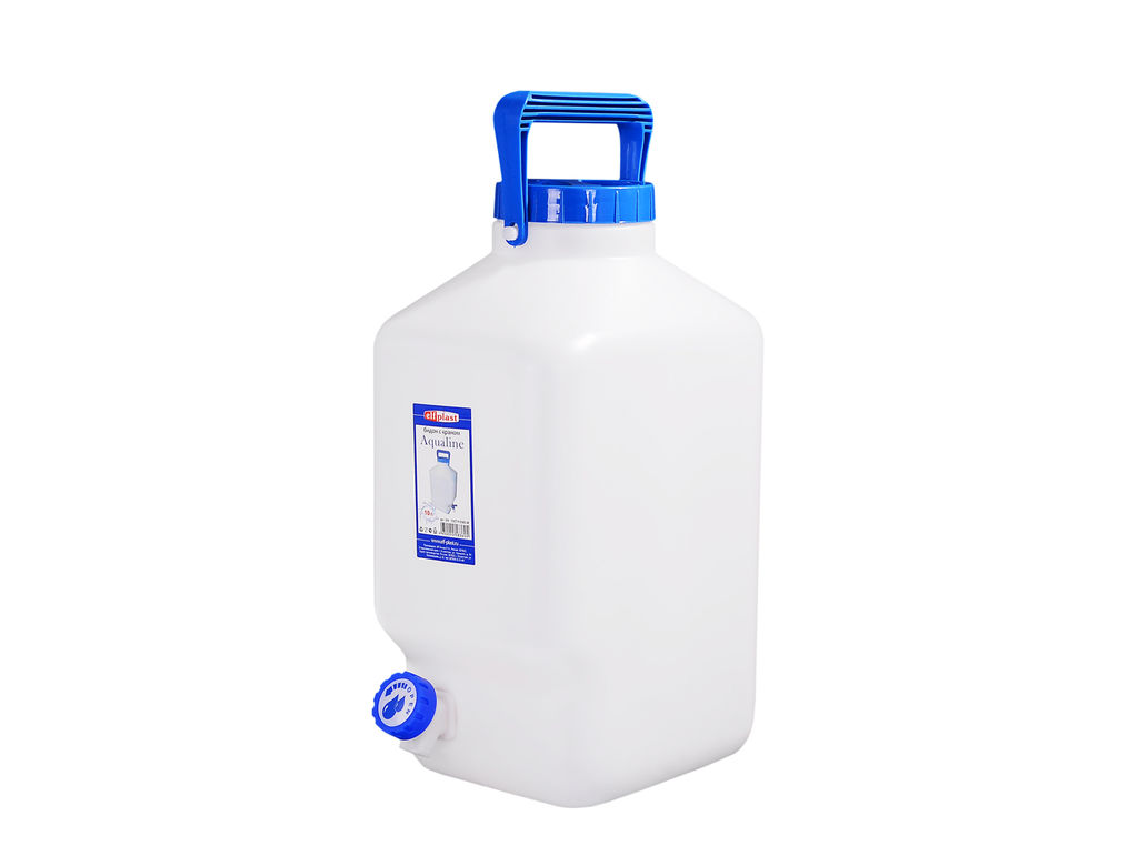 Бидон 10 л Aqualine с краном, арт. 368 ЭЛЬФ - Elfplast фото 2