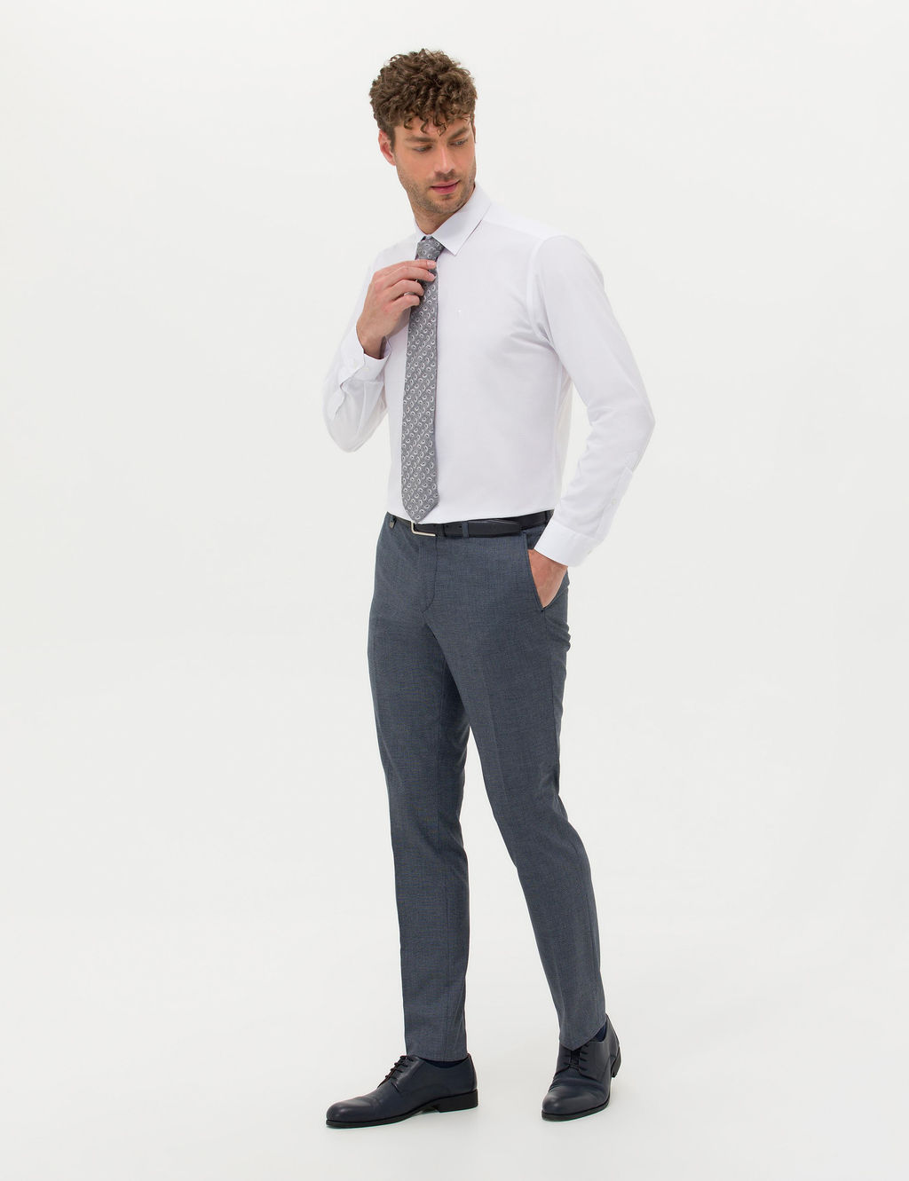 Lacivert Slim Fit Kuma_ Pantolon - Pierre cardin фото 3