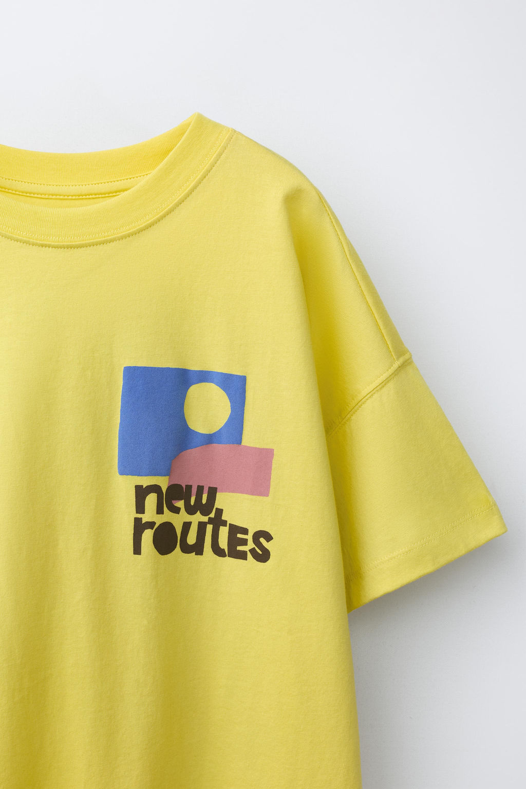CAMISETA ESTAMPADO / Amarillo - Zara фото 3