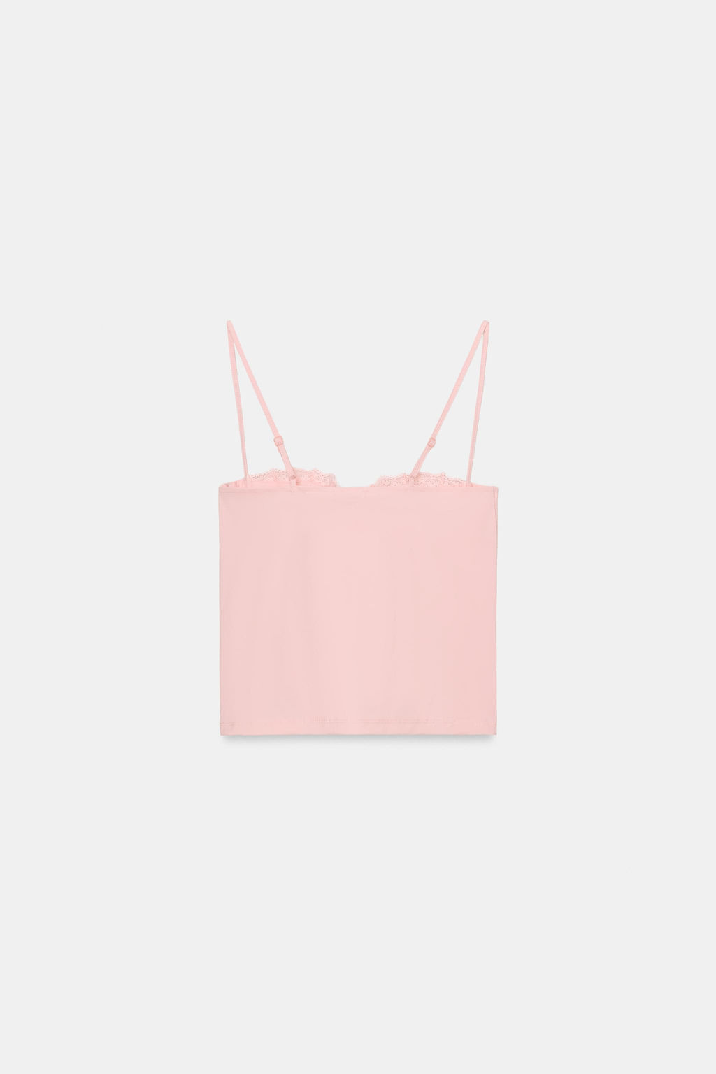 TOP CORSETERO COMBINADO ENCAJE / Rosa palo - Zara фото 7