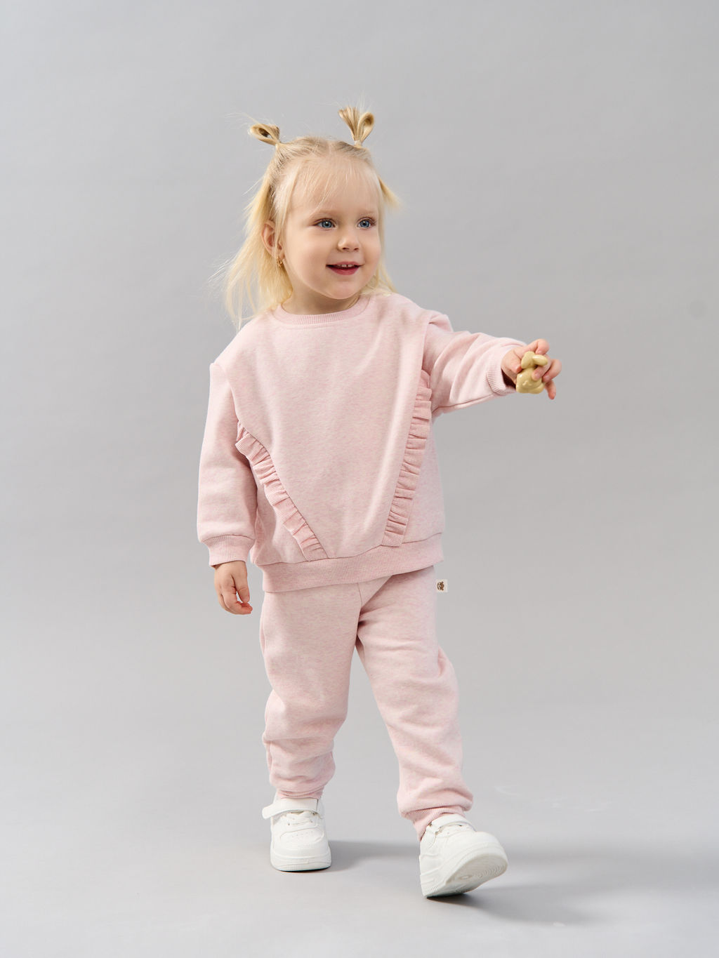 Джоггеры Клубничный коктейль утепленные 0+ - Bungly фото 4