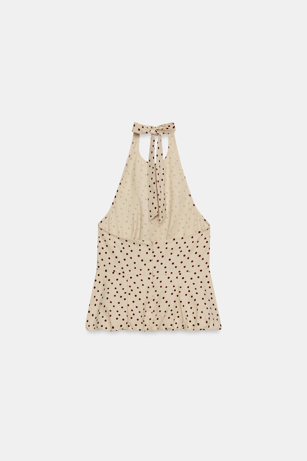 TOP LUNARES GLOBO CON LINO / 930 - Zara фото 9