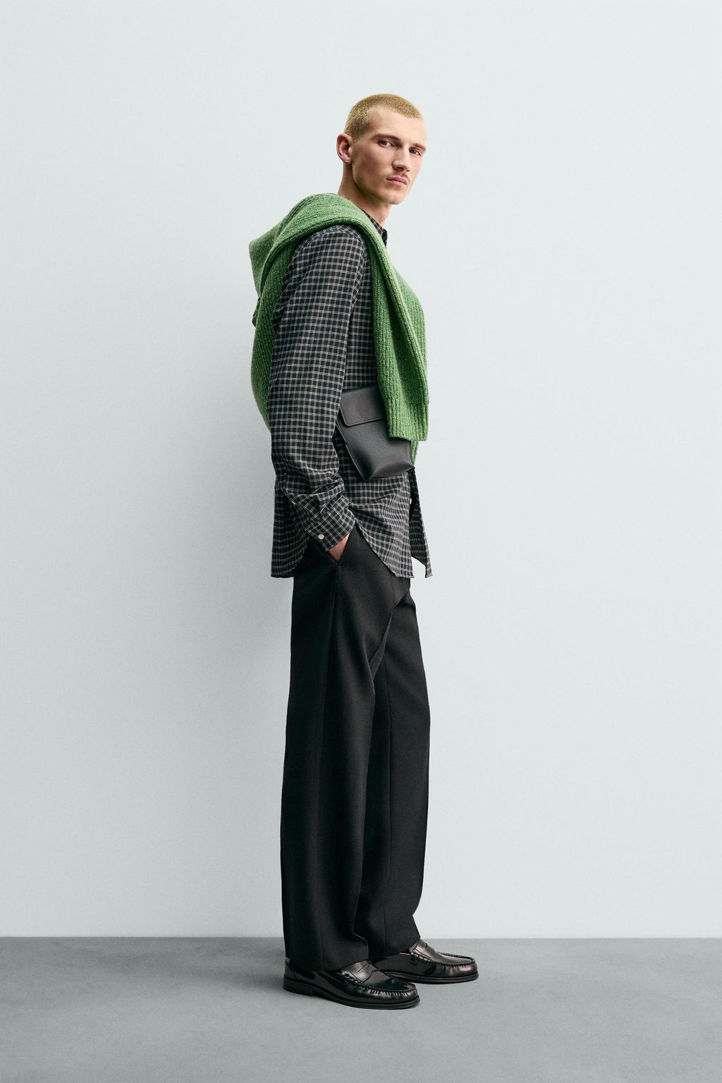 ORIGINS CHECK SHIRT WITH WOOL - Zara фото 4